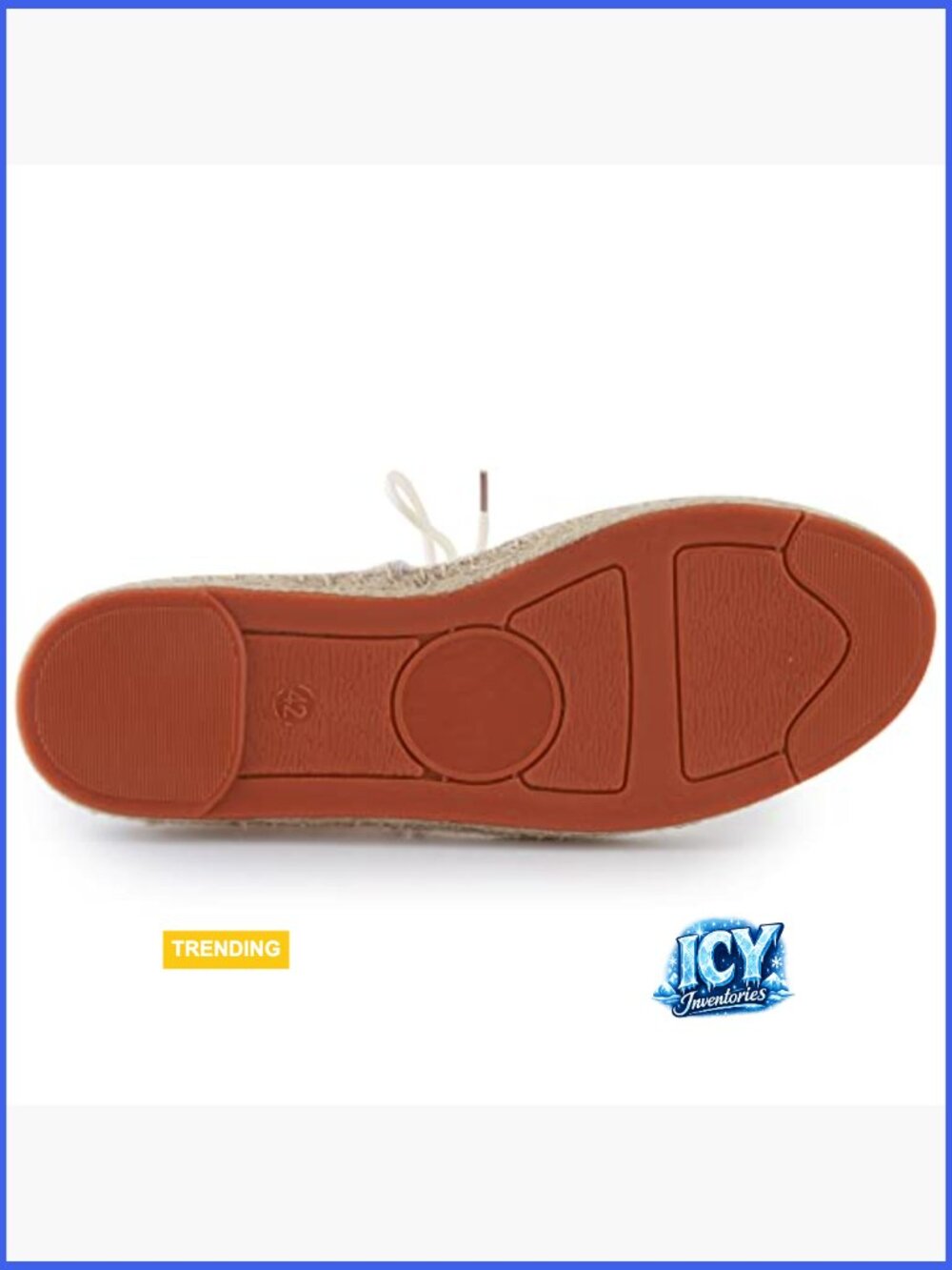 Lace up Casual Canvas Slip on Flat Espadrille Shoes - Picture 6 of 7